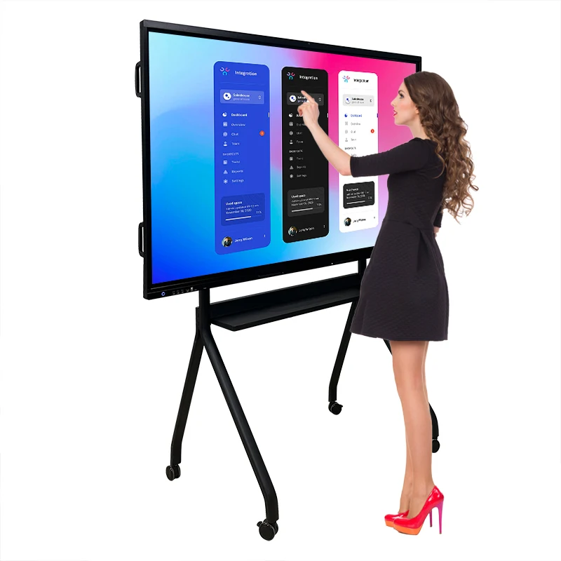 Interactive Digital Monitor for Meeting Touch Screen Display Whiteboard Smart Board