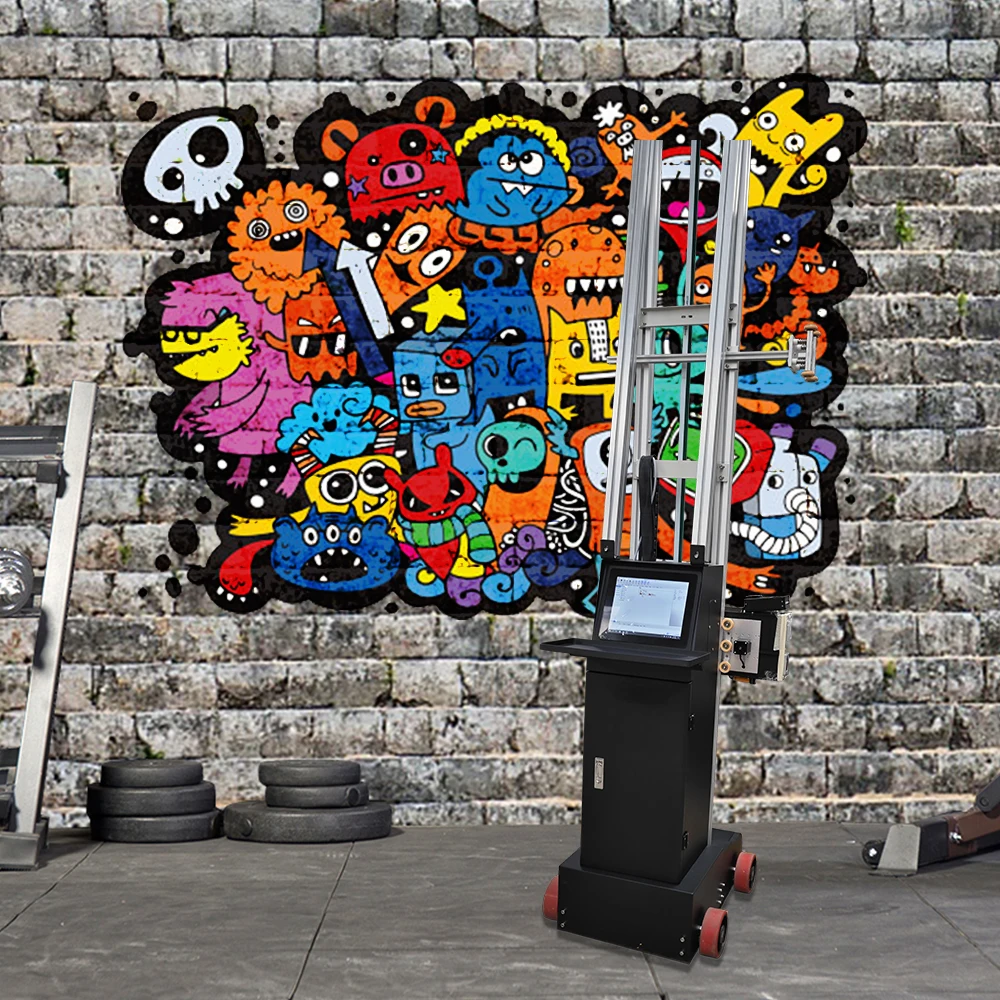 Wall Robot Paint Machine 3D Ceramic Tile Wall Printing Machine Vertical Wall Printer