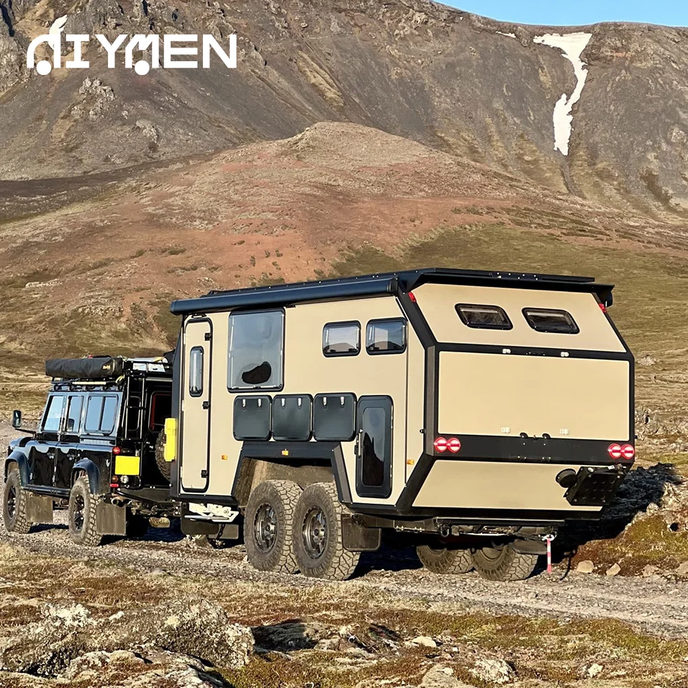 Aluminum Offroad Trailers Independent Suspension Mobile Caravan US Off-Road Hybrid Caravan