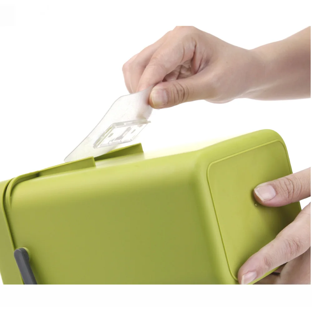 3L 7L 12L Wall Mounted Kitchen Waste Bin Punch-Free Folding Cabinet Trash Can