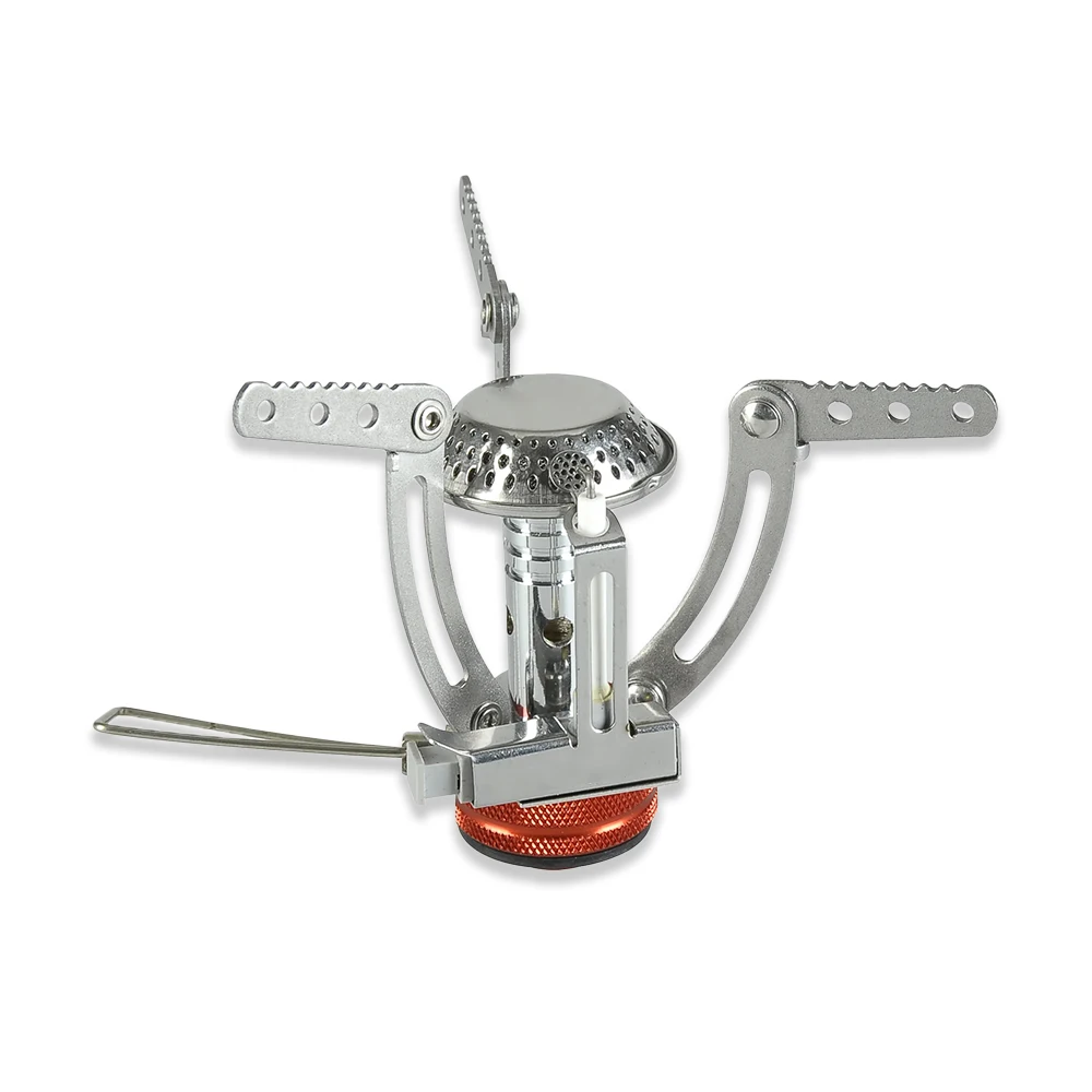 Compact Size Outdoor Camping Gas Stove with Igniter Backpacking Stove Light Weight Portable Mini Camping Gas Stove