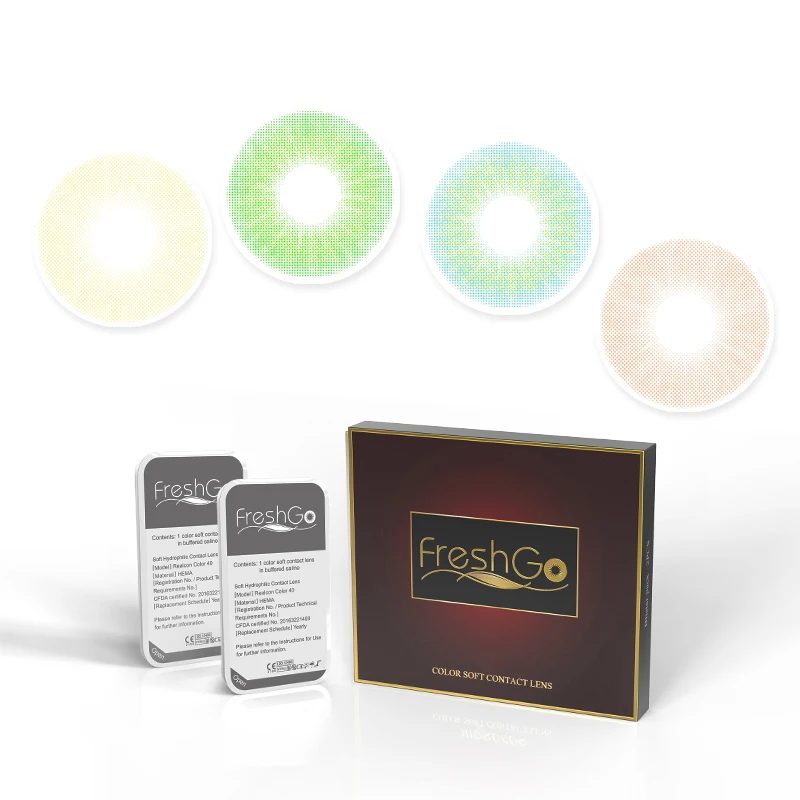  Wholesale freshgo hidrocor prescription contact lenses soft coloured cheap natural colored