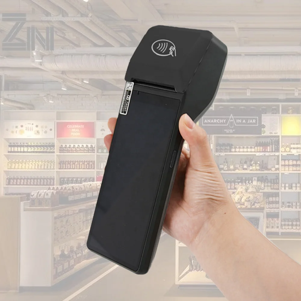 Android 10.0 Handheld High Quality NFC 4G EFT POS Terminal With 58mm Printer Z300