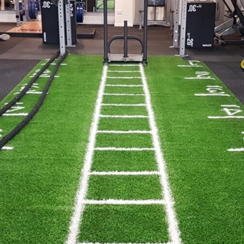 QTMAT training running sled track synthetic artificial carpet grass athletic turf mat for gym fitness flooring