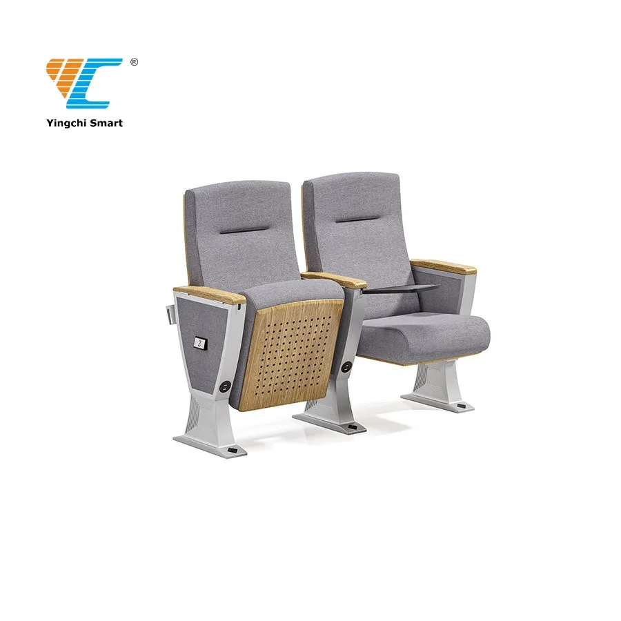 Lecture Hall Auditorium Church Chairs Theater Seats Conference Hall Chair With Aluminum Alloy Stand