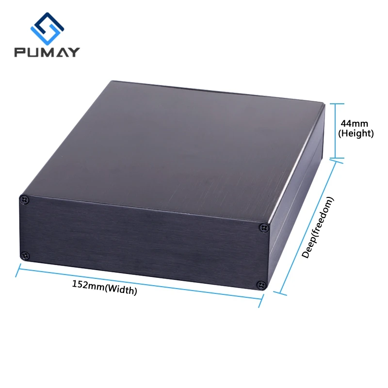 152*44-200 mm aluminum enclosure power supply switch box for with mounting brackets draw-bar
