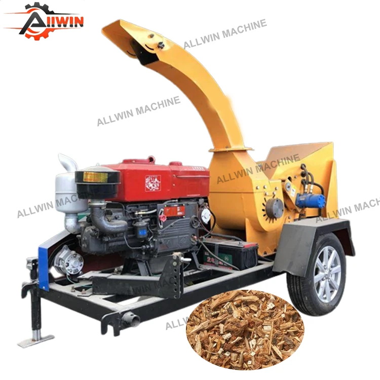 Self Feeding 15HP Wood Branch Chipper for Garden and Farm Wood Chipper for Tractor