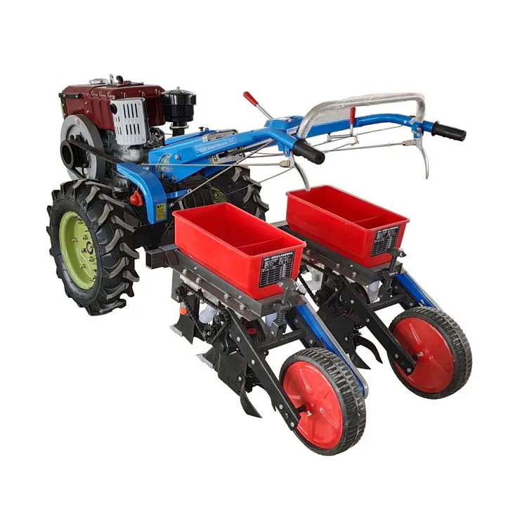 Hand corn seed machine planter two row maize seeder manual maize seed planter