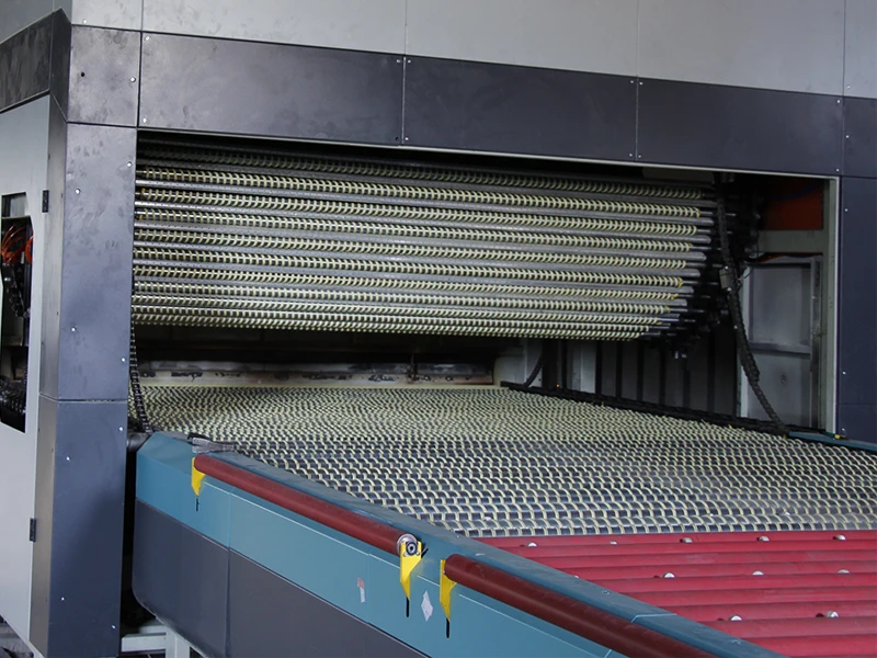 Cross Type tempered glass bending line Flat and bent Glass Tempering Line