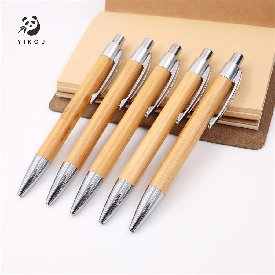 hot selling cheap recycled wood personalized eco friendly luxury ballpen promotional custom logo bamboo gift ball pen