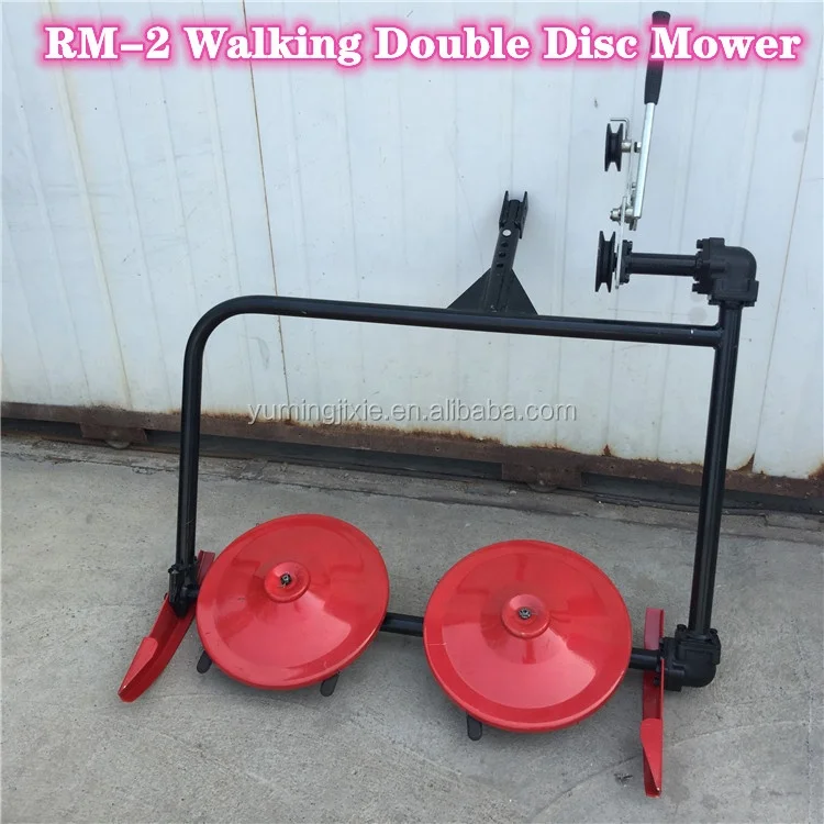 Трактор с фронтальной двойной дисковой косилкой, садовая косилка, сельскохозяйственная маленькая газонокосилка