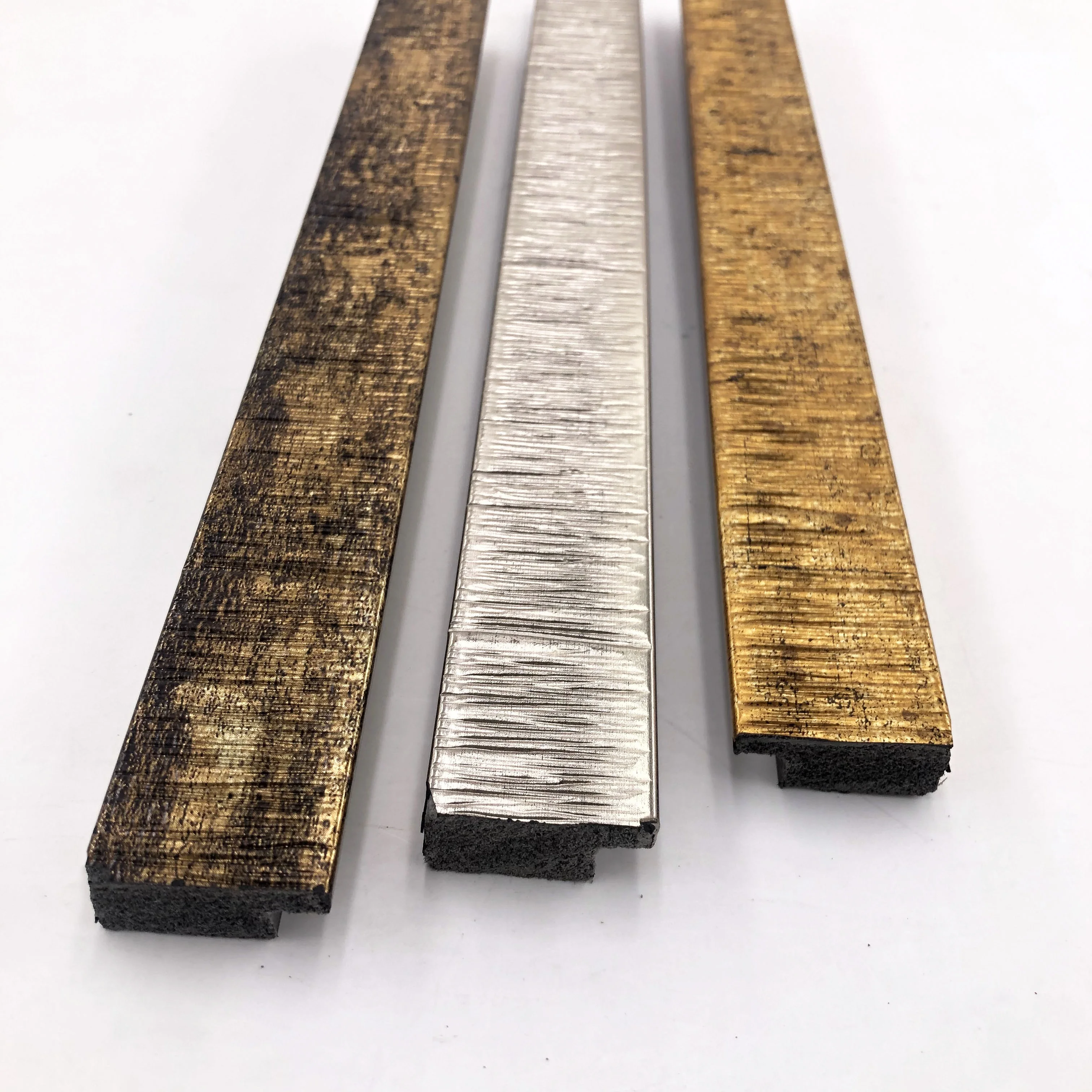 synthetic wood PS mouldings for photo frames plastic foam photo frame profile