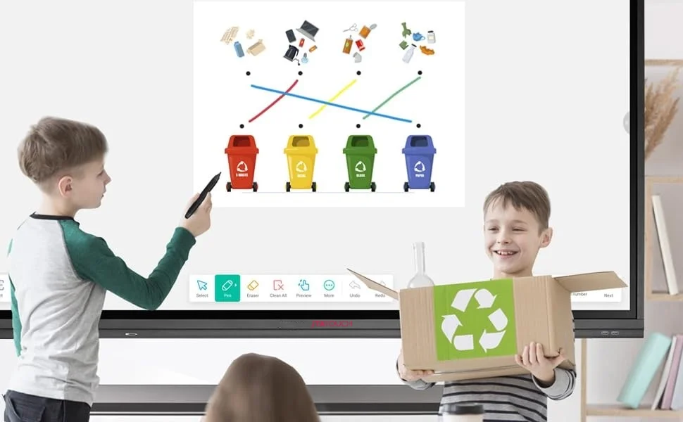 75 86 98 110 Inch Large Infrared 20-Point Meeting Interactive Touch Screen Smart Panel Whiteboard OEM LED Panel Sizes Available