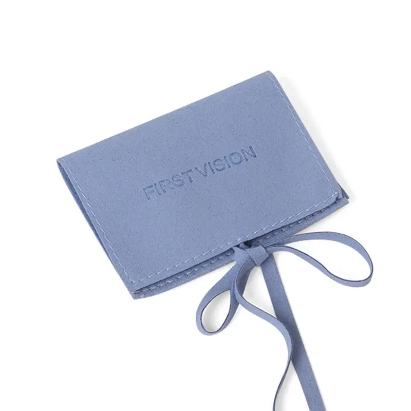 customised big branding inspired jewelry pouches gift packing bio microfiber bags with branded name for jewellery set packaging
