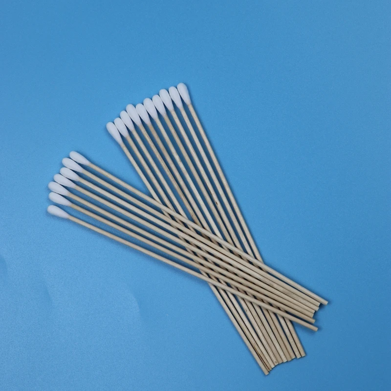 6 дюймов биоразлагаемые деревянные палочки ватные Qtips ежедневное использование аппликатор для ватных палочек