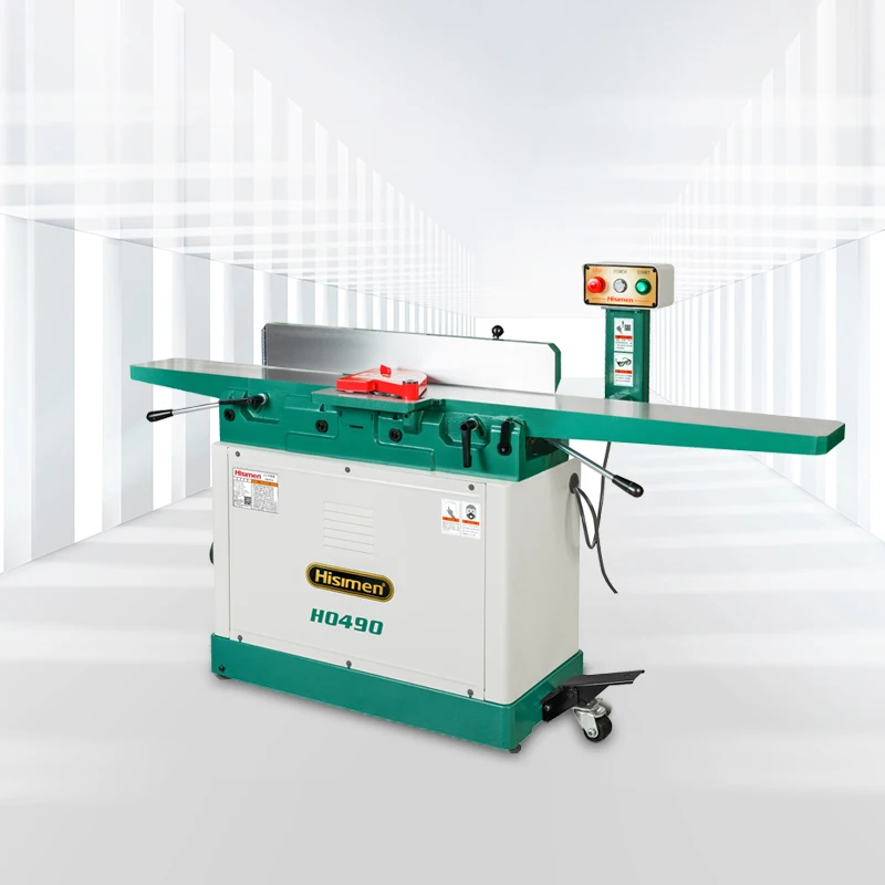 Hisimen High-Performance 8-Inch Planer Jointer with Spiral Cutter Design