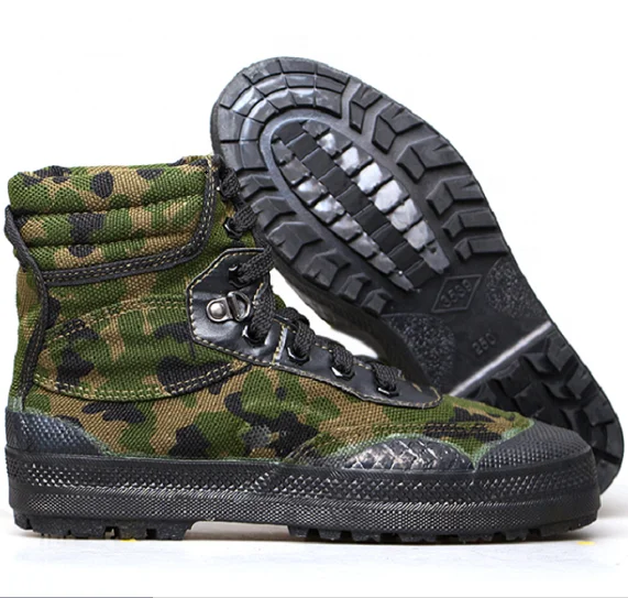 3539 Custom High Top Training Vulcanized Men Canvas Camouflage Rubber Safety Labor Shoes