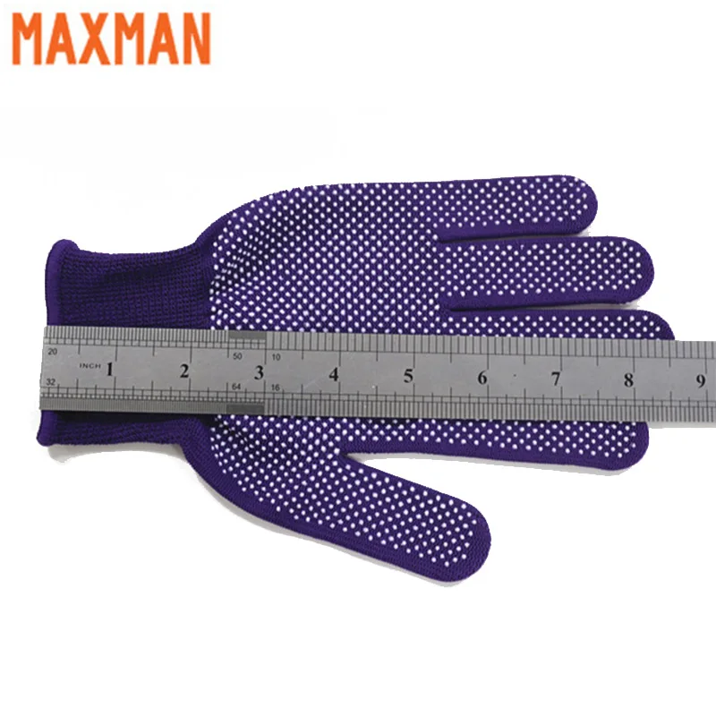 Four Strands Purple Rubber Plastic PVC Dot Palm Cotton Glove Garden Gloves Dotted Glove