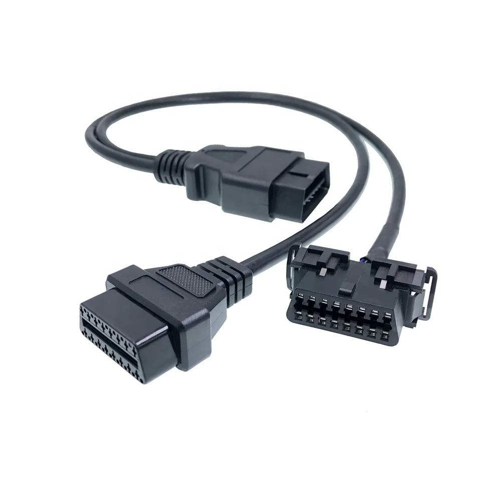 OBD2 Y cable Splitter OBD2 extension Cable j1962 Interface Cable Diagnostic Tool For KIA