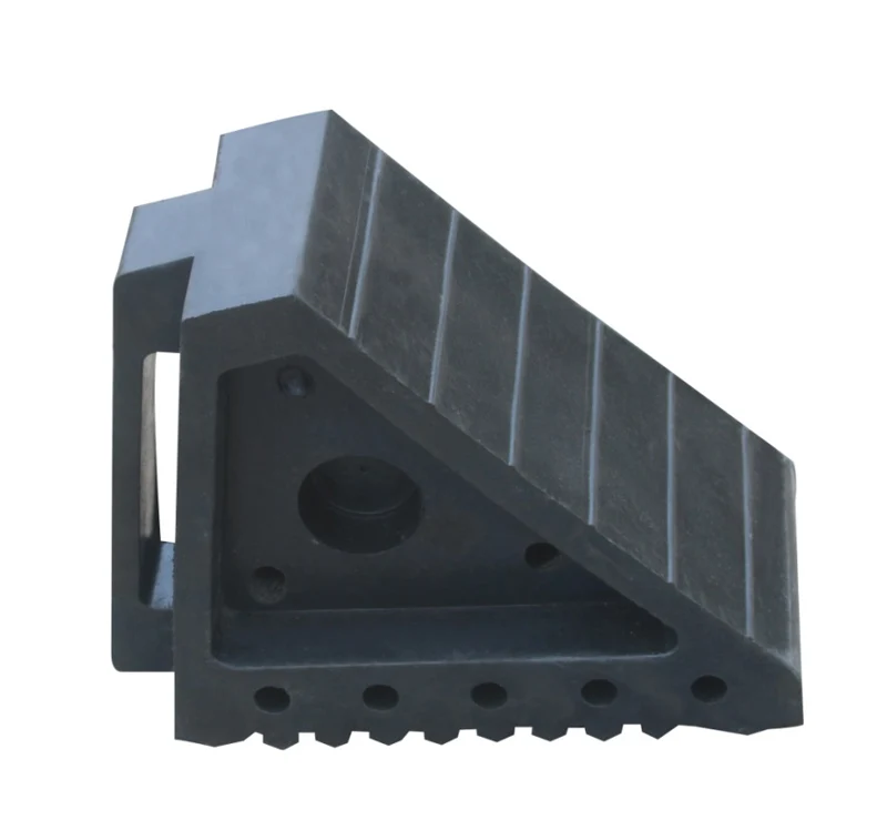 Heavy Duty Safety Wheel Wdge Wedges Parking Pu Plastic Rubber Wheel Chock For Car Truck Aircraft Rv Camper Trailer Garage