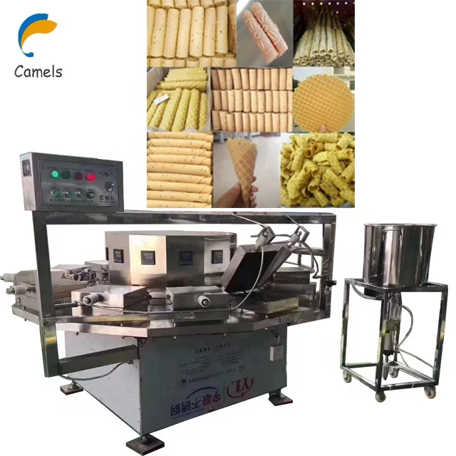 Industrial Ice Cream Cone Wafer Biscuit Making Machine/Egg Roll Wafer Stick Maker
