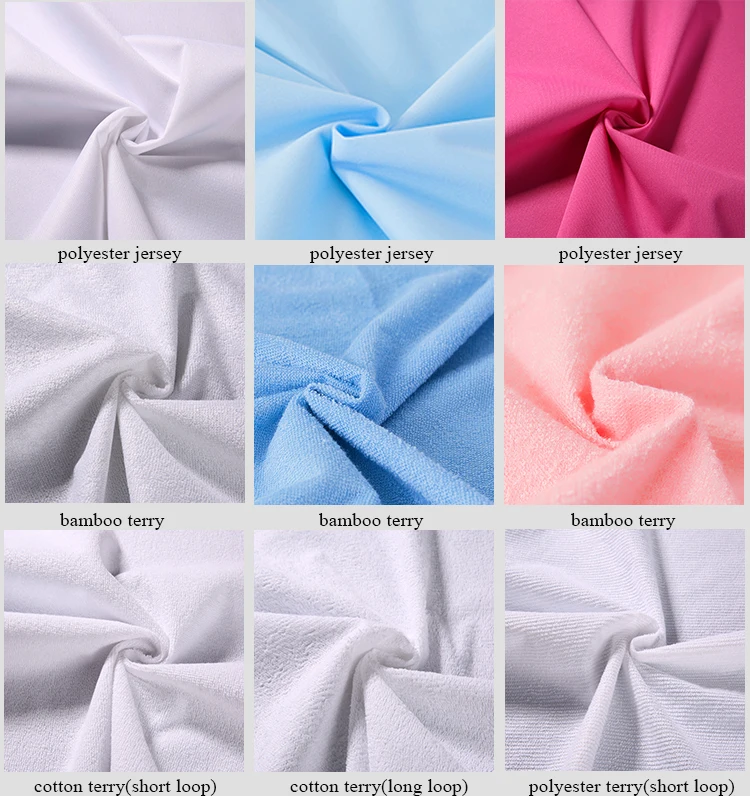 Anti Dust Mite Textile Cloth Recycled Bamboo Spandex Waterproof PUL Laminated Fabric