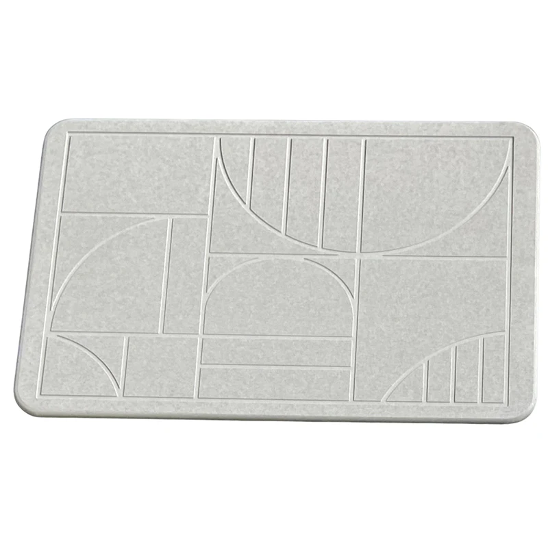 (CHAKME) Carton Emballage Avec Motif Personnali Tapis De Bain En Pierre Absorbent Diatomite