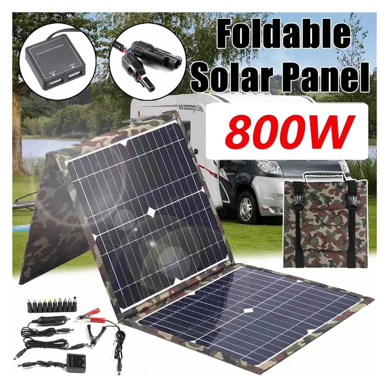 Senhuo Portable Solar 800W Foldable Panel Mobile Power 18V Suitable For Outdoor Generator Charging