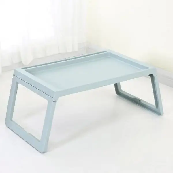 2025 новый продукт белые цвета пластиковый портативный стол для ноутбука складной поднос завтрака телевизора подставка кровати