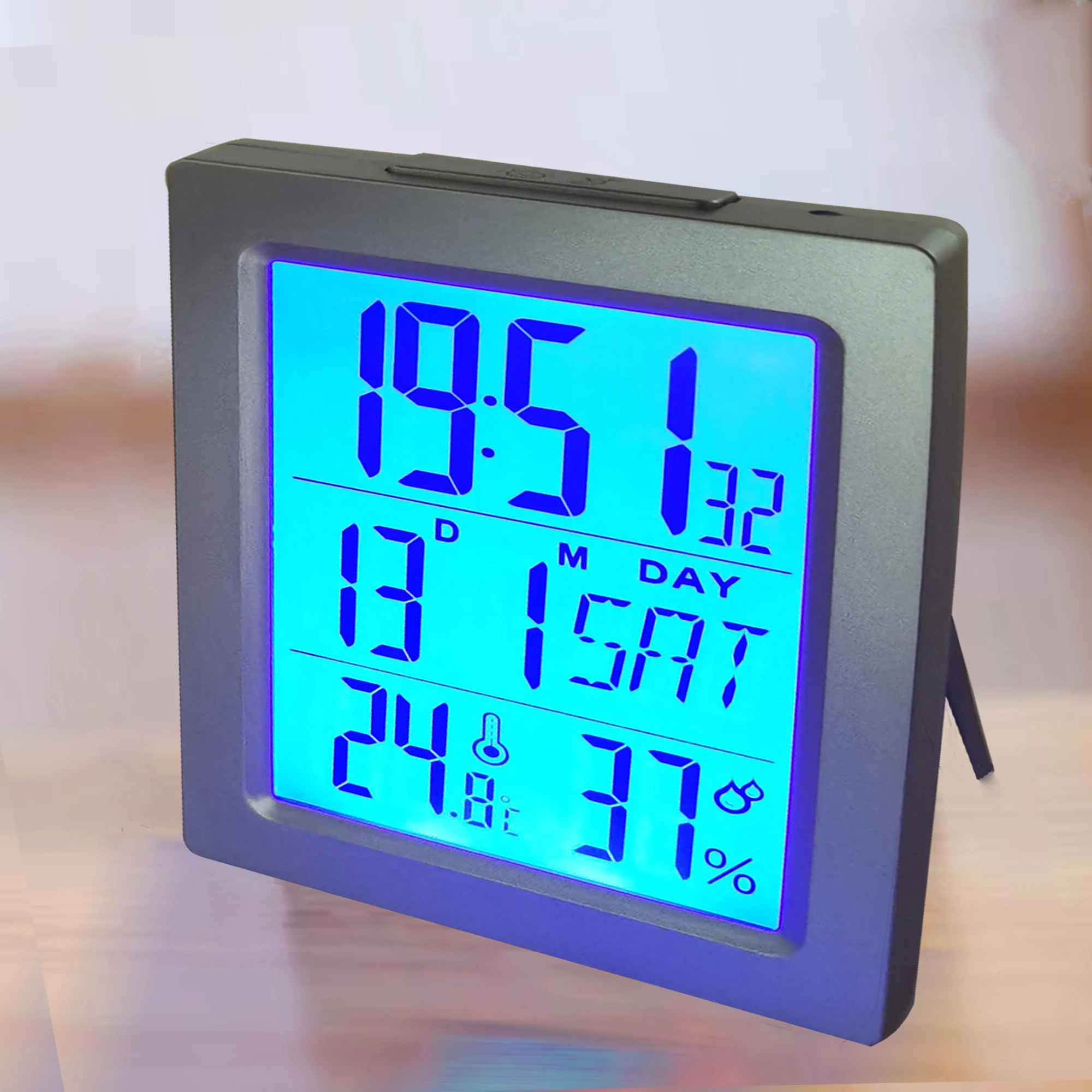 Simple home electronic table clock can be customized color with backlight brightness automatic adjustment backlight