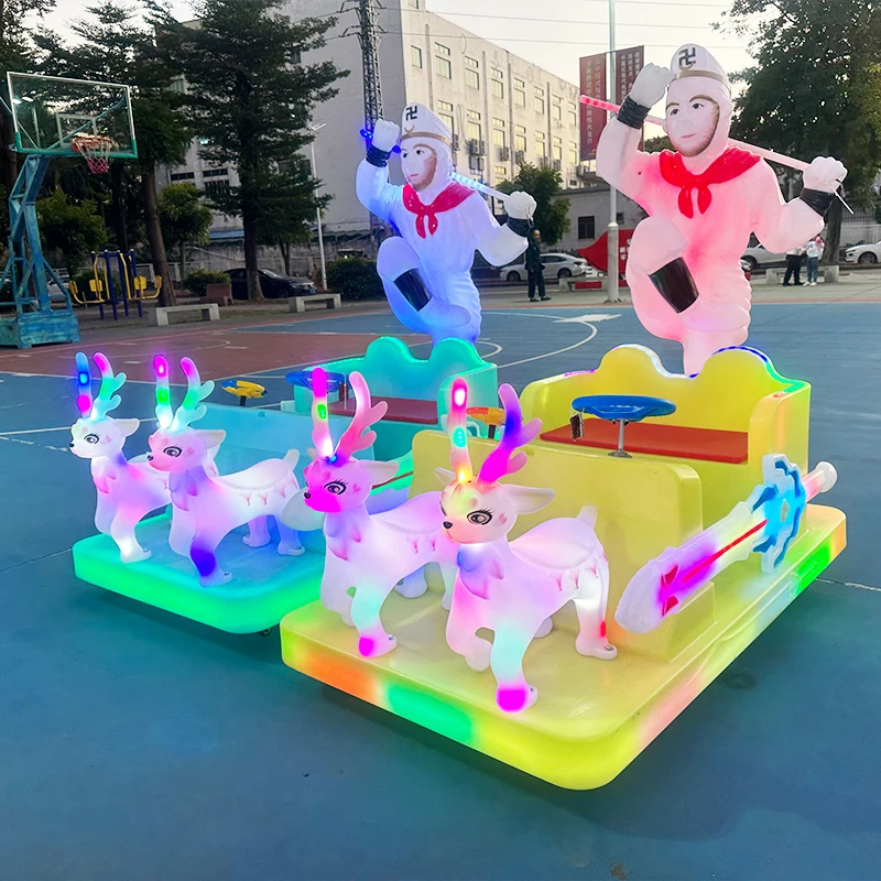 New Cool Timing Remote Start Luminous Electric Bumper Cars for Kids Indoor and Outdoor 24v  Battery Car for Amusement Park