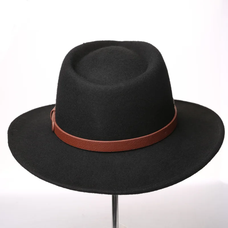 
high quality wool felt brown western cowboy hat for mens and women 