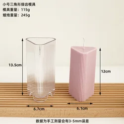 DIY  Candle Plastic Mould Transparent Candle Making Mould Aromatherapy Molds Acrylic Candle Mold