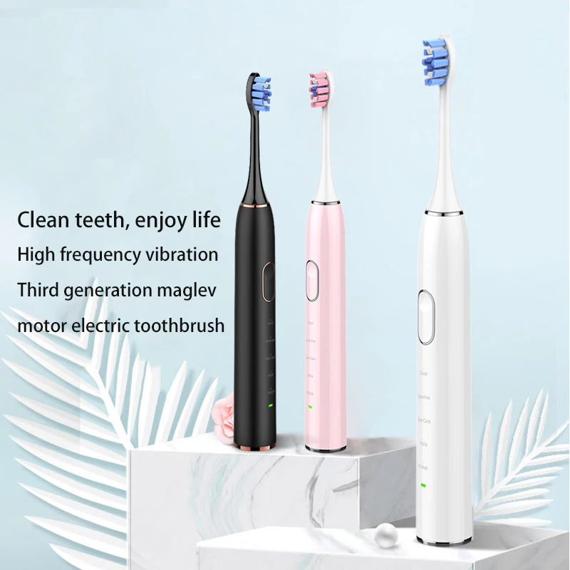 IPX7 Waterproof Brush Heads Cleaner Tooth Whitening Sonic Electric Toothbrush Baby Electric Toothbrush