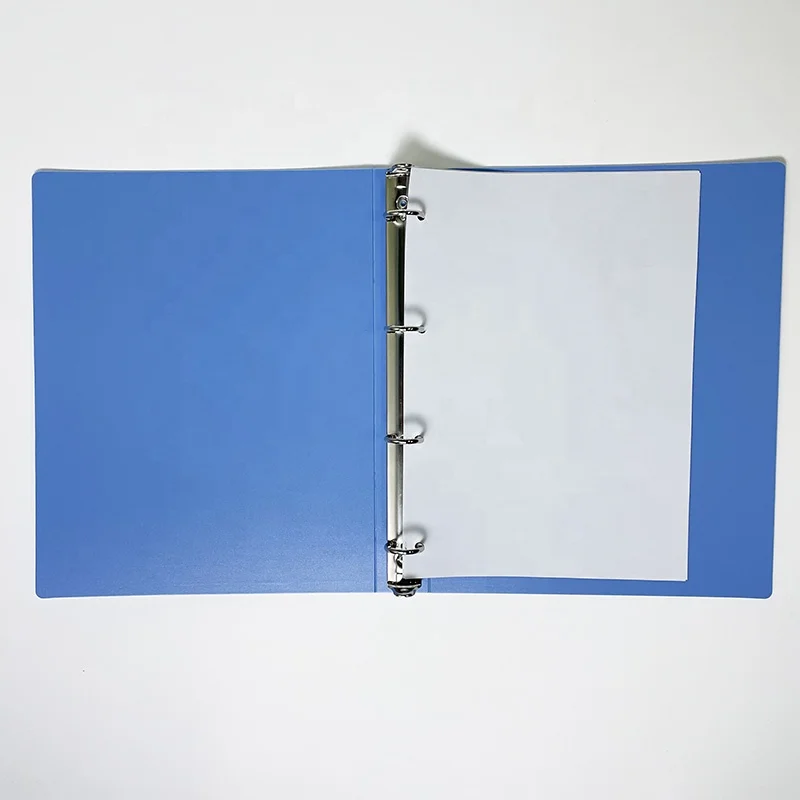 Custom Document Holder Portfolio Loose Leaf File Folder with 4 Ring Binder