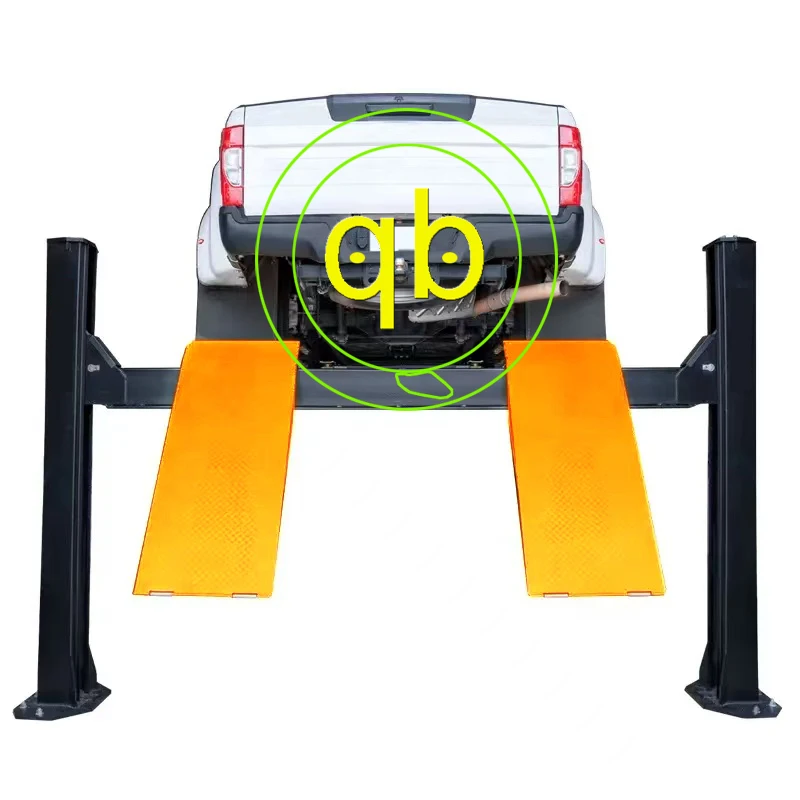 4-Post 2 Level Mechanical Vertical Car Parking Lift System Hydraulic House Family Garage Hoist Equipment Platform Car Lifter