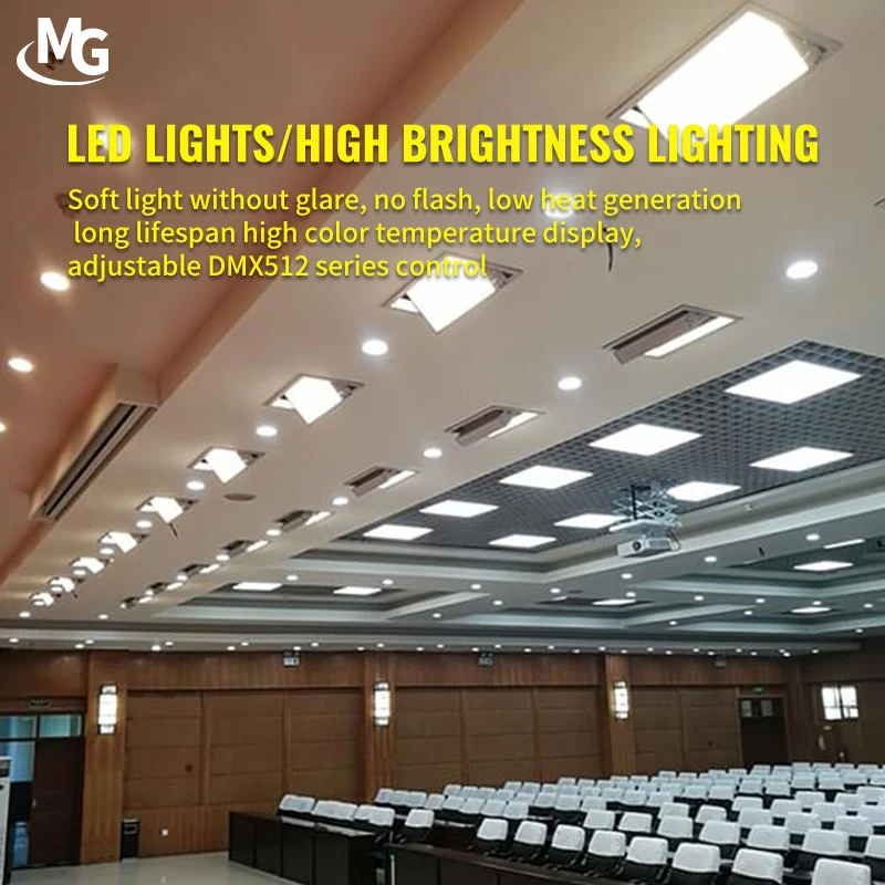 100W Conference Meeting Light Stage Studio LED Ceiling Panel Soft Light for Stage Audio Studio Conference Meeting