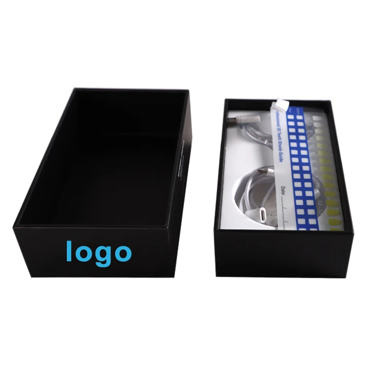 High End Black Cardboard Paper UV Embossing Cosmetic Pharmaceutical Packaging Box