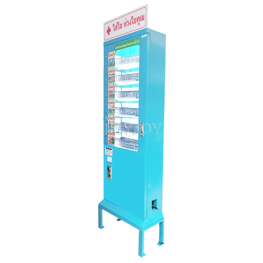 Custom guangzhou cheapest beauty touch screen snacks candy cosmetics detergent tobacco vending machine
