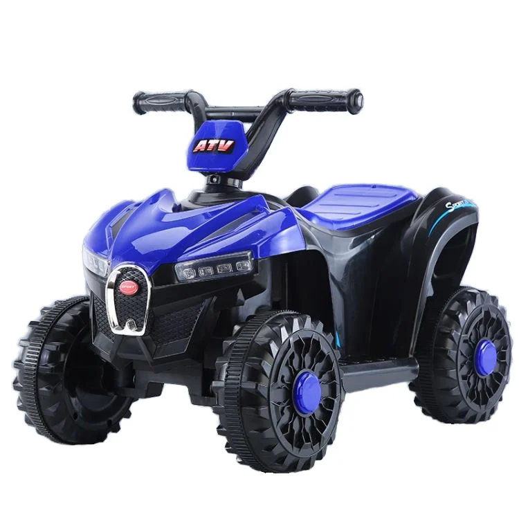 Kids 4-Wheel Electric ATV Quad Bike Remote Controlled Shaft Drive Car Toy Power Battery Plastic Material Small Wheel Size Rides