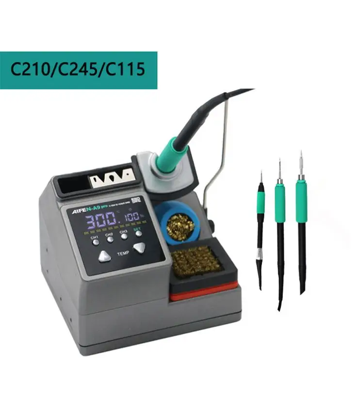 AIFEN A9 PRO With C210 C245 C115 Handle Lead-free Electronic PCB Welding Rework Soldering Station Solder Iron Tip For Phone