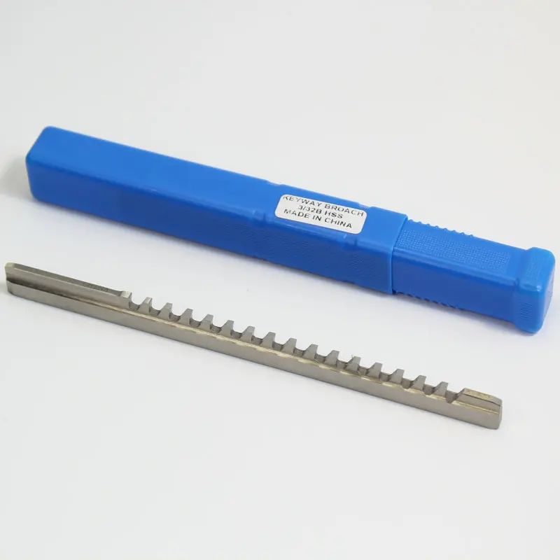 Metric And Inch Standard B\D Grade HSS Keyway Broaches Pull And Push Spline Tool CNC Broaching Tools