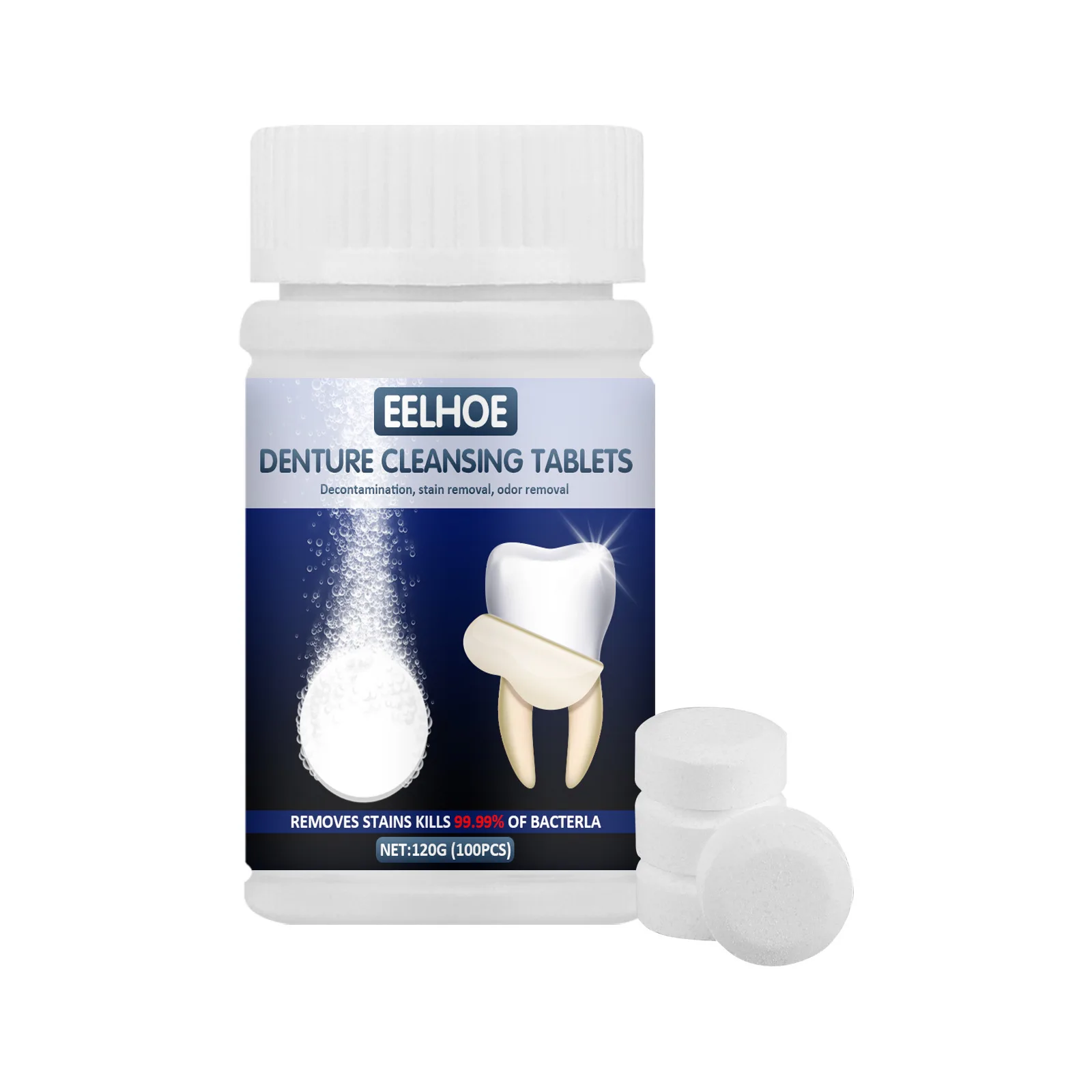 Teeth Retainer other teeth whitening accessories Teeth Whitening Kit Effervescent Denture Cleaning Tablets