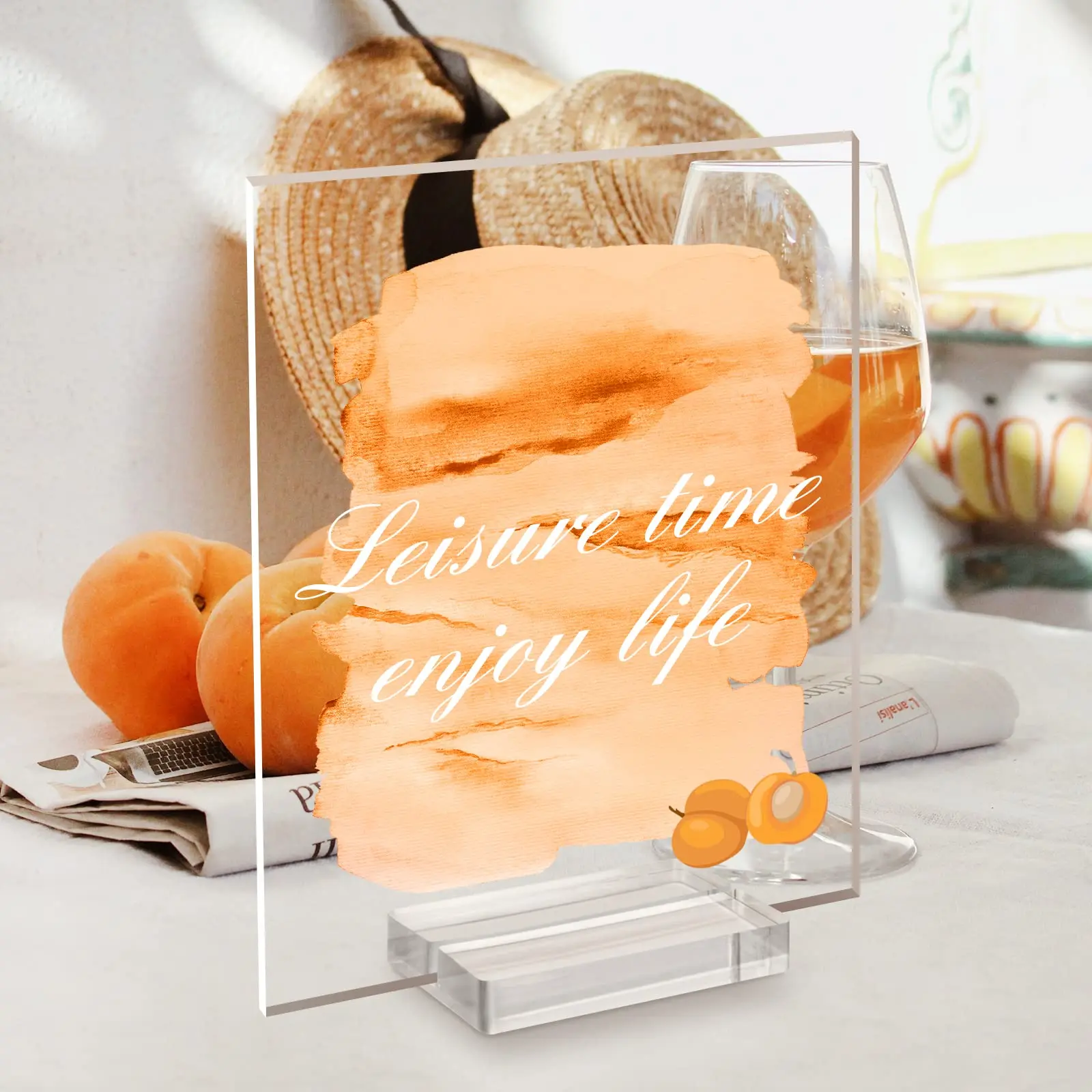 Acrylic Sign Holders Clear Place Card Holders Table Numbers Display Stands With Card Slot For Wedding