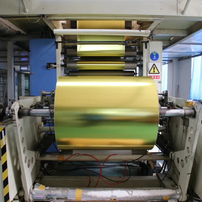 laminated golden aluminum foil paper metalized paper board