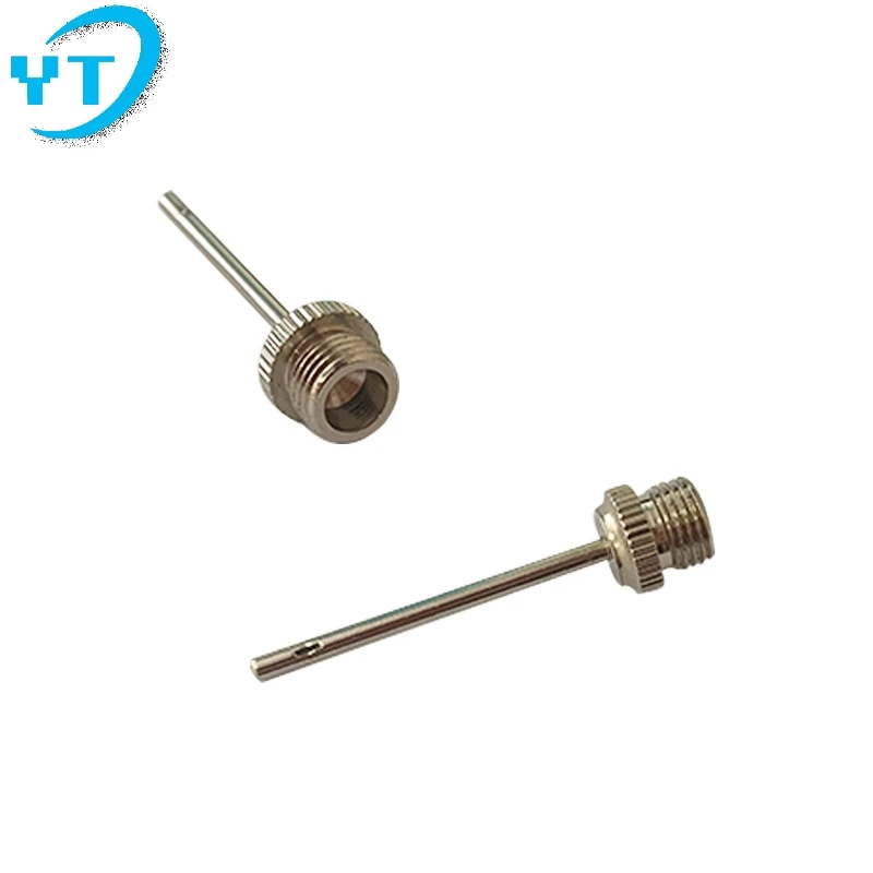Wholesale Inflatable Air Valve Adaptor Stainless Metal Pump Pin Sports Ball Inflating Pump Needle For Football Basketball