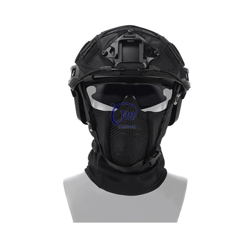 Ninja Tactical Mask with Full Face Protection for Outdoor Balaclava Mesh Mask