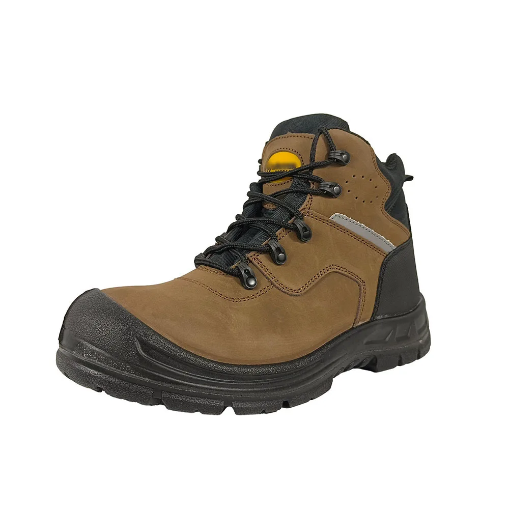 Wholesale Waterproof Oil Resistant Industrial Protective Safety Shoes for Men with Steel Toe Cap