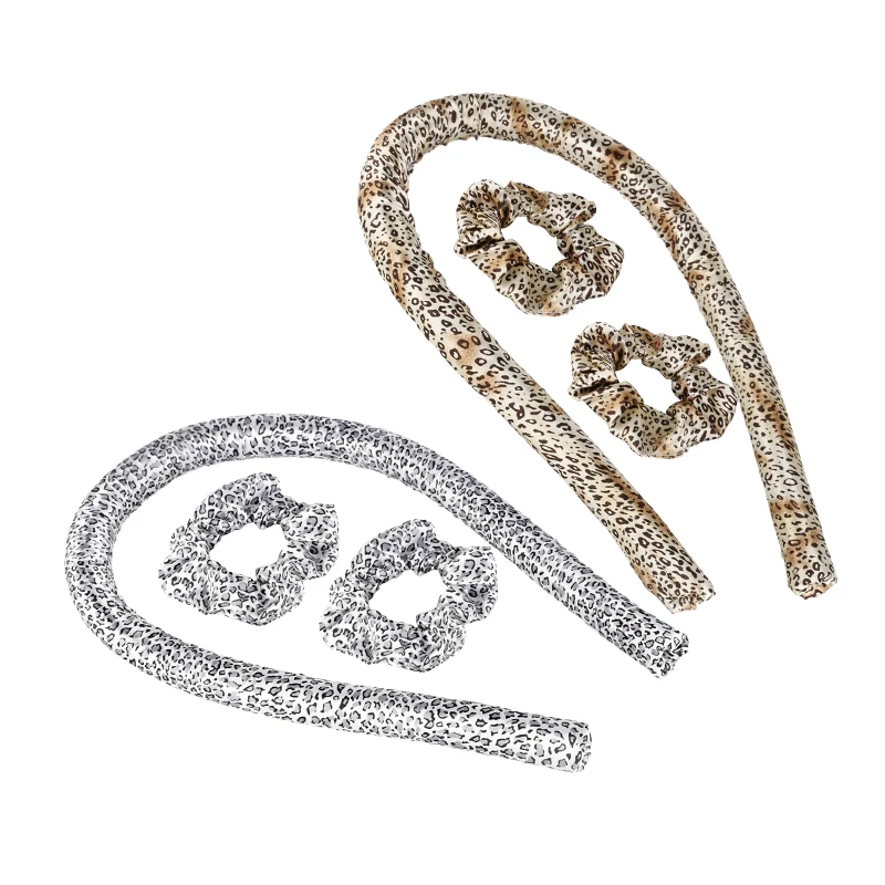 Silk Ribbon Hair Curling Set 100% Pure Mulberry Premium Silicone Curls Heatless Curling Rod No Heat Hair Curler