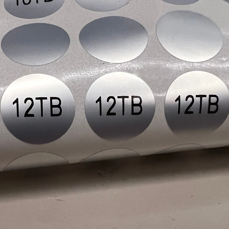 Custom adhesive 256GB 512G 1TB hard disk capacity label Mobile Capacity Identification sticker